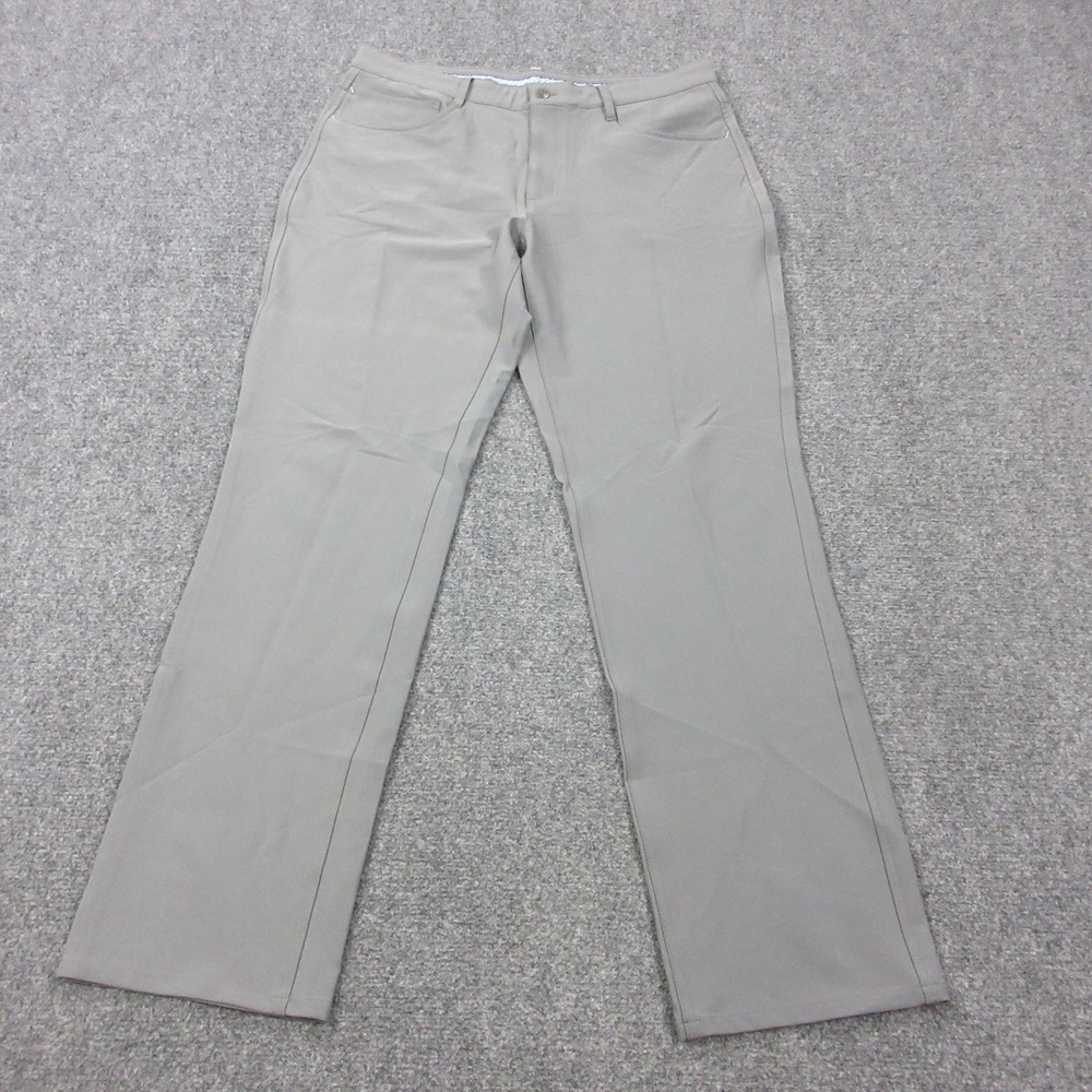 FootJoy Pants Mens 35x32 Gray Athletic Fit Golf Performance Polyester Stretch